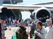 Talking with crew