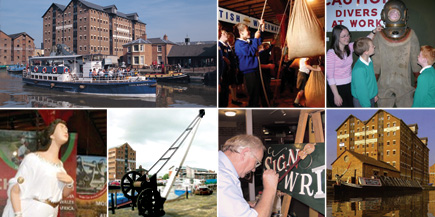 The National Waterways Museum located in Gloucester Docks is an educational and fun day out for all the family.