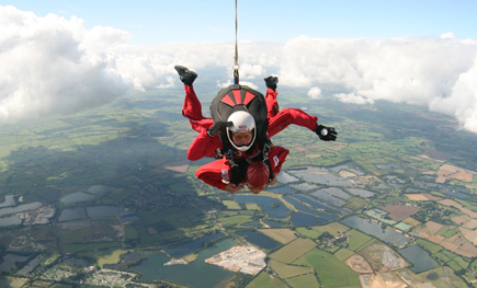 Great fun skydiving with the Red Devils over the Cotswold Water Park.