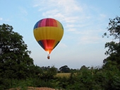 Balloon and sunset