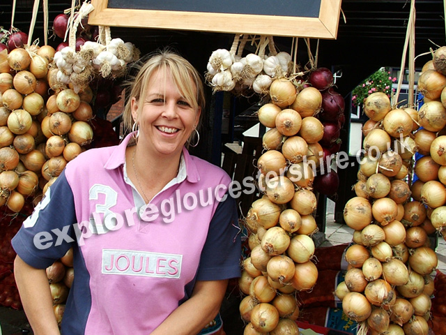 Selling onions at Newent Onion Fayre 2007