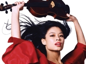 Virtuoso Vanessa-Mae at Westonbirt Arboretum in July 2009