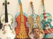 Painted Violins in surprising places!