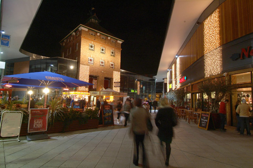 The Brewery in Cheltenham is great for nightlife with Cineworld and many fine restaurants.