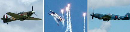 Colourful displays at the Royal International Air Tattoo (RIAT)