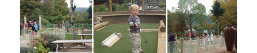 Enjoy a round of Roman miniature golf at Jubilee Park