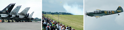 Spectators watch at Kemble Air Day