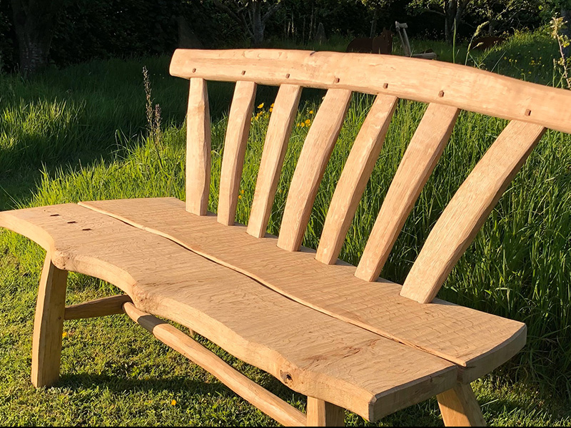 Oak Bench Making at Westonbirt Arboretum