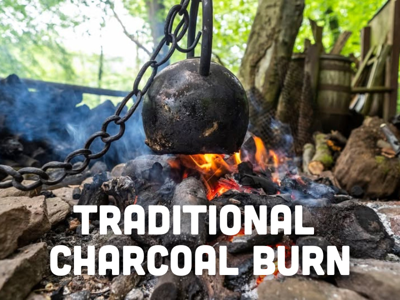 Traditional Charcoal Burn at the Dean Heritage Centre