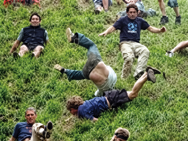 Cheese Rolling at Coopers Hill, Gloucestershire