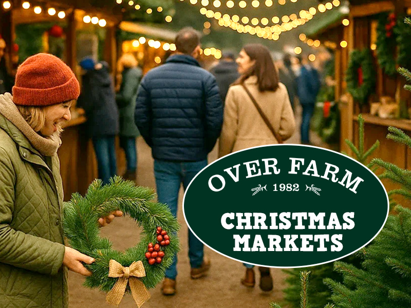 Christmas trees, food and festive stalls at Over Farm