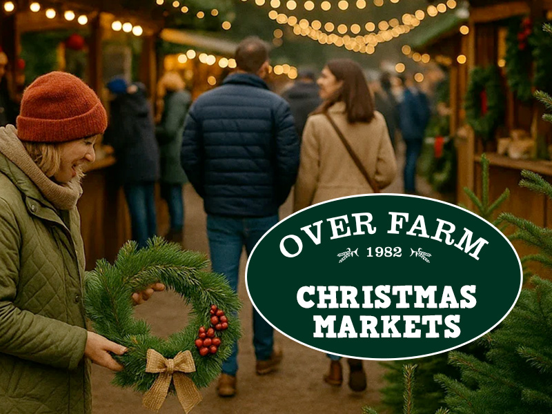 Over Farm Christmas Trees & Wreaths