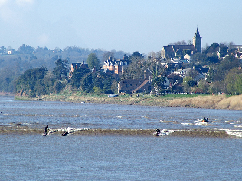 The Severn Bore in Gloucestershire