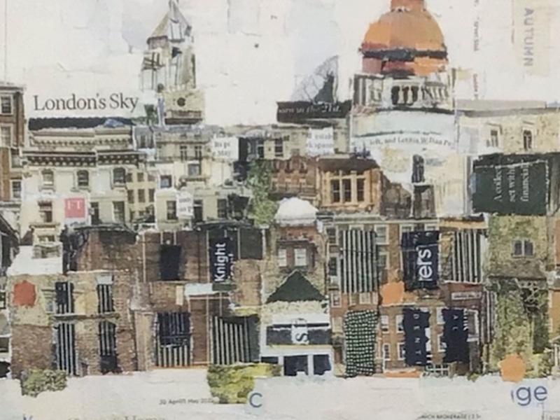 Collage Workshop with Helen Norman at The Roses Theatre Tewkesbury