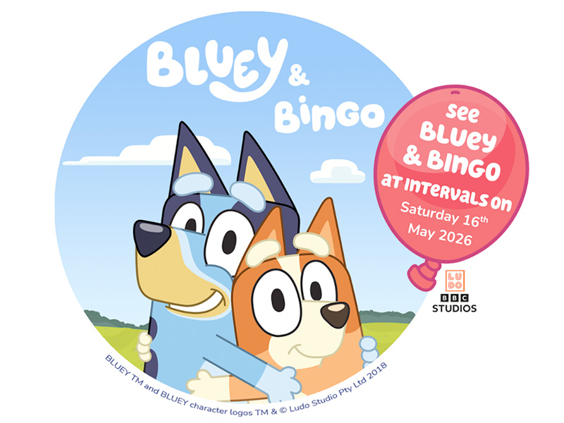 Bluey and Bingo at Cotswold Water Park