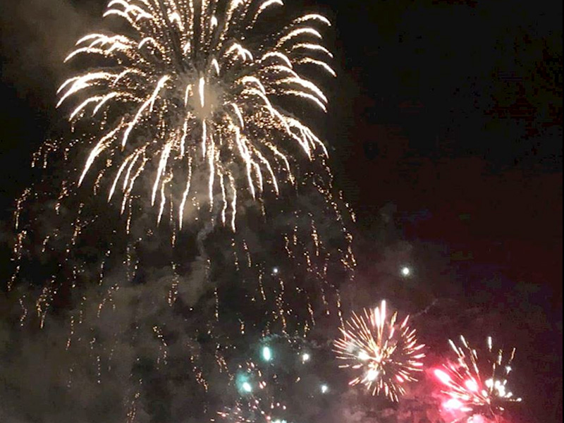 Firework Display at Cheltenham Racecourse