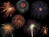 Firework displays in the Forest of Dean, Gloucestershire