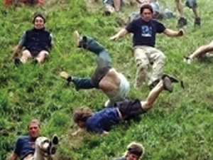 Cheese Rolling at Coopers Hill, Gloucestershire