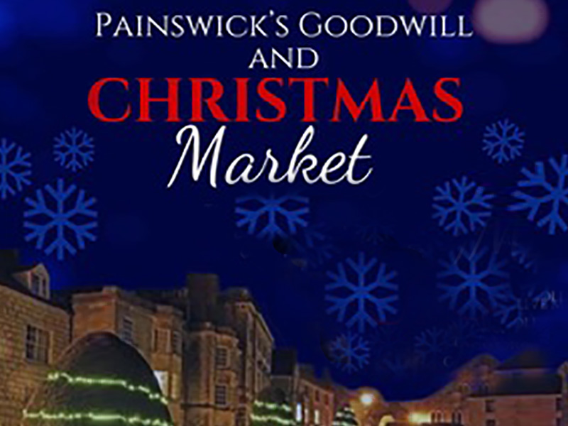 Christmas lights in Painswick