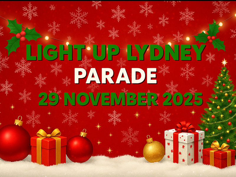 Christmas lights in Lydney