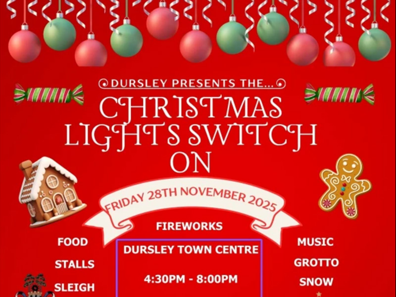 Christmas lights in Dursley