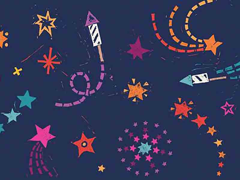 Firework display in Stroud, Gloucestershire