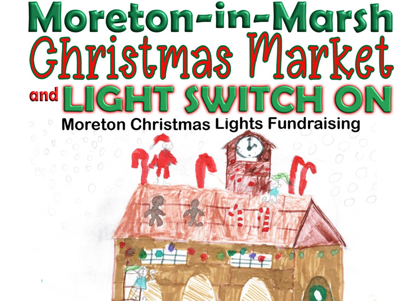 Christmas lights in Moreton-in-Marsh