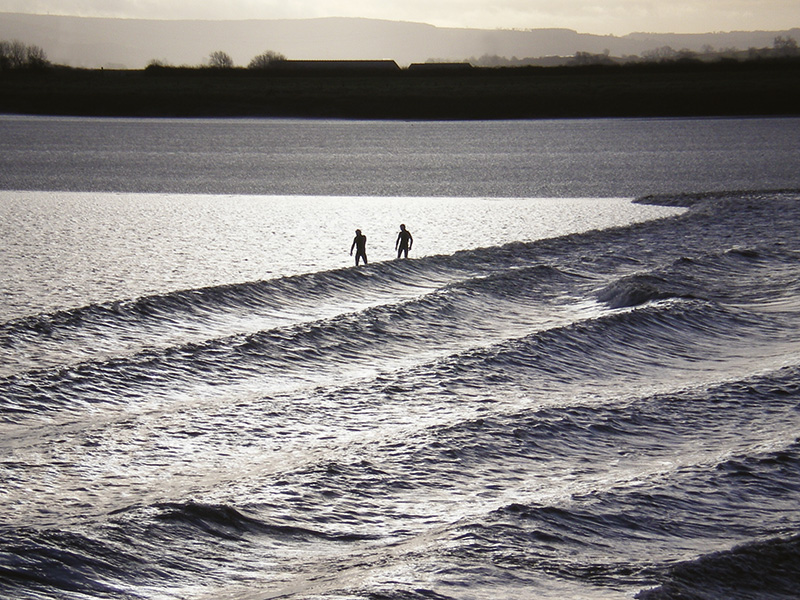 The Severn Bore in Gloucestershire