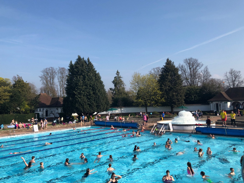 Sandford Parks Lido, Cheltenham opens