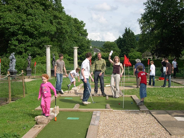 Roman Miniature Golf at Wye Valley Visitor Centre in Symonds Yat West