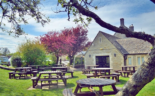 The Catherine Wheel at Bibury in the Cotswolds