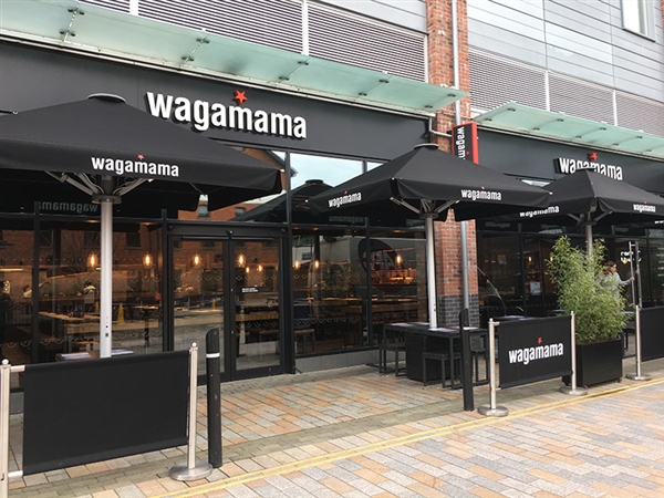 Wagamama Restaurant at Gloucester Quays in the historic Gloucester Docks