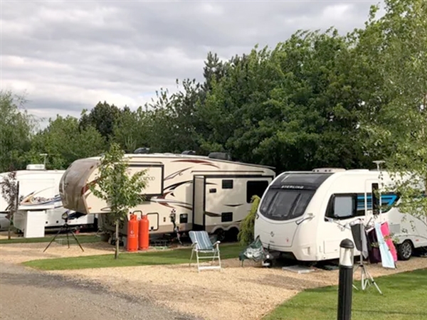 Mayfield Park Caravan and Camping Site just outside Cirencester in the Cotswolds