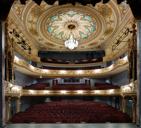 The magnificent auditorium of The Everyman Theatre in Cheltenham