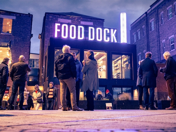 Foodie Hotspot for eating our in Gloucester Docks at Gloucester Food Dock