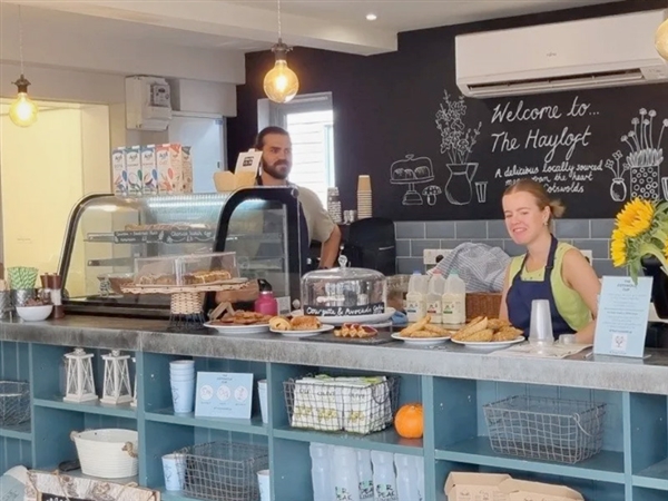 The Hayloft at Far Peak offers a cosy event space and café with local food beside the climbing centre.