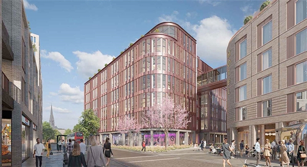 Artist’s impression of The Forum in Kings Quarter, Gloucester