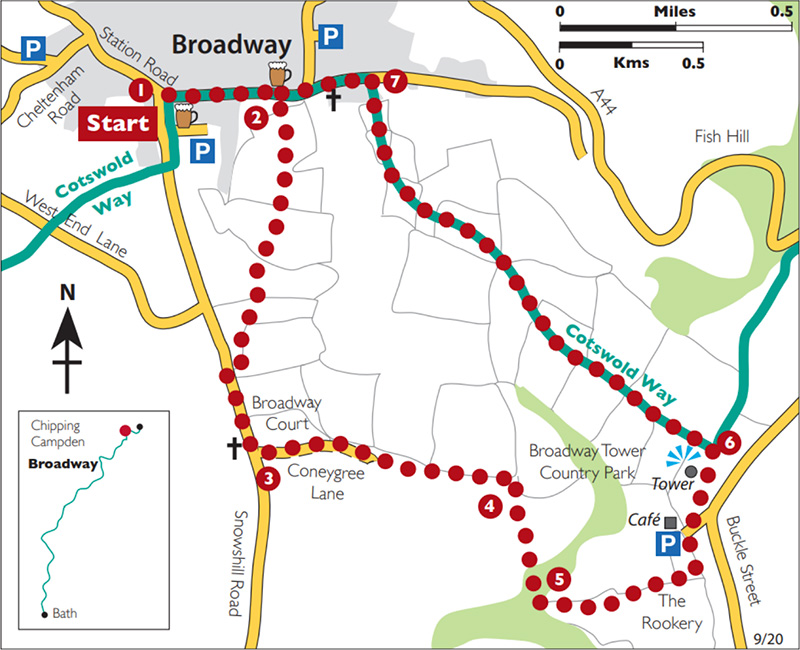 Broadway and the Tower walk on the Cotswold Way