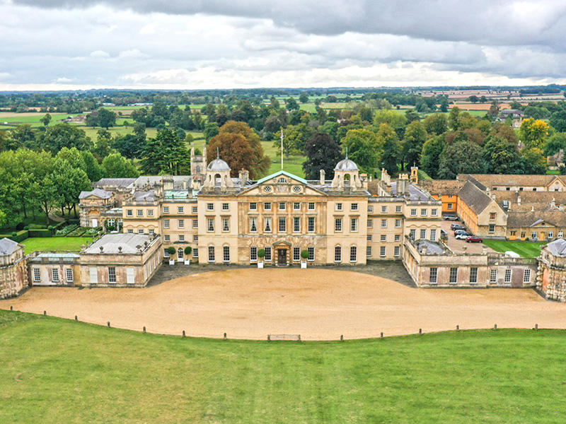 Badminton Estate aerial view Gloucestershire