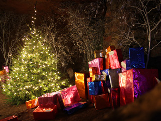 Clearwell Caves Christmas Fantasy - A Perfect Christmas Tree