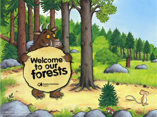 The Gruffalo comes to woods in Gloucestershire!