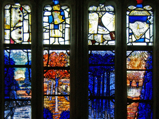 New Ivor Gurney stained glass window installed at Gloucester Cathedral