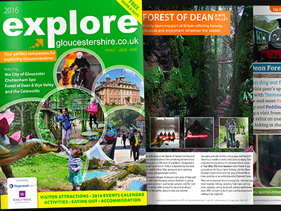 Explore Gloucestershire printed guide 2016