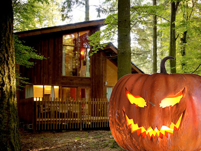 Enjoy 10% off a spooky and fun Halloween in a luxury forest cabin deep in the woods!