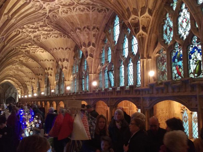 Carols on the Hour and Christmas Market at Gloucester Cathedral