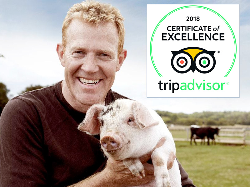 Adam Henson’s Cotswold Farm Park earns 2018 TripAdvisor Certificate of Excellence