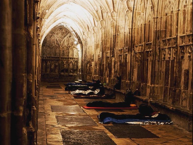 Cloister Challenge Sleep-out Celebrates Fifth Year at Gloucester Cathedral