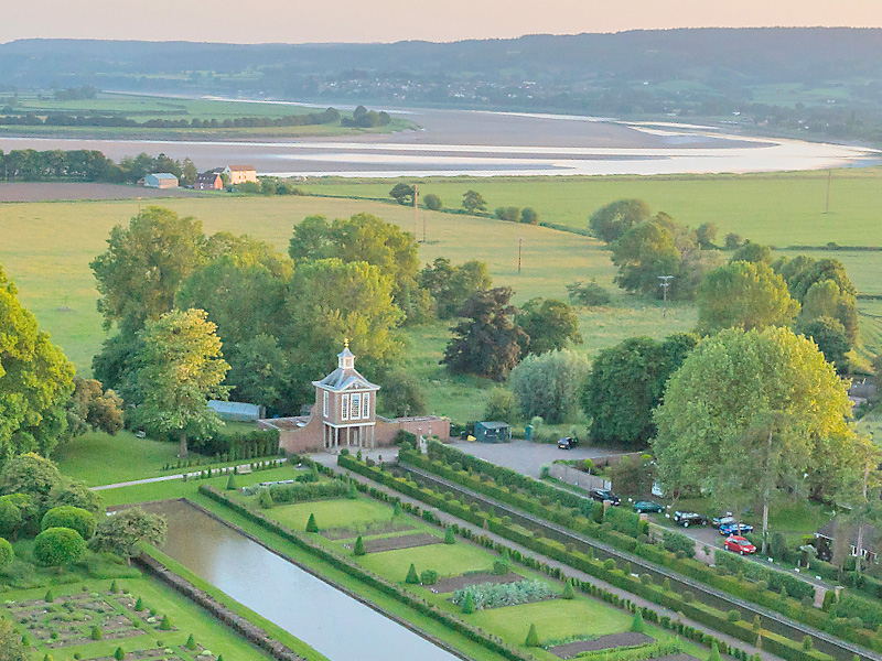 Arial view of Westbury Court Gardens © National Trust Images / Mike Calnan & Chris Lacey