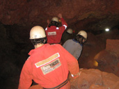 Caving at Clearwell Caves