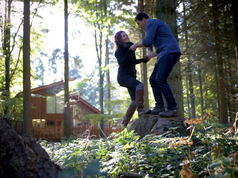 Forest Holidays cabins in the Forest of Dean